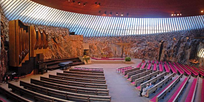 Temppeliaukio Church, Helsinki.